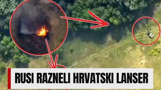 RUSI RAZNELI HRVATSKI LANSER RAKETA KOD HARKOVA  DRON GA PRETVORIO U PEPEO [upl. by Caterina]