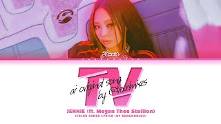 revelmixes JENNIE TV ft Megan Thee Stallion Lyrics Color Coded Lyrics [upl. by Navad476]