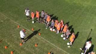 4231 movement explanation using Cones to represent the players A La Real Madrid [upl. by Appleby]