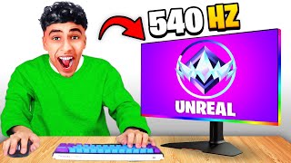 This 540Hz MONITOR Made Me Reach UNREAL Rank in Fortnite [upl. by Lindi365]