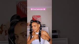 Easy hairstyles on natural hair hairinspiration hairgoals girlyhairstyles hairtutorial hair [upl. by Ahsitahs]