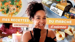 🍁 3 Repas D’AUTOMNE que jai mangés Ce Weekend haul marché crumble salé poire au sirop 🍫🍐 [upl. by Ailin]