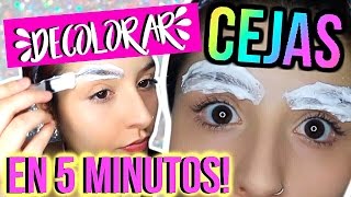 DECOLORAR  ACLARAR LAS CEJAS EN 5 MINUTOS Crema Decolorante DELIPLUS  MyPerfectMakeUp [upl. by Htrap]