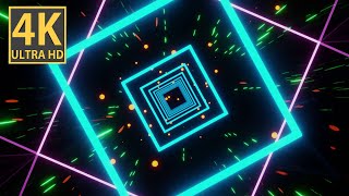 VJ Loop Neon Bright Lights abstract Background Video  VJ and DJ Loop Animation in 4K [upl. by Ninos575]