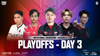 ID PUBG MOBILE RUTHLESS INVITATIONAL SHOWDOWN S4 PLAYOFFS DAY 3 FT BTR AE TALON VPE RRQ [upl. by Etselec]