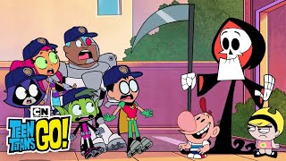 Welcome To The WB 100th Party 🎉  Teen Titans Go  Cartoon Network [upl. by Reve]