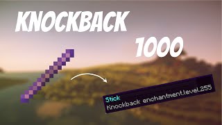 How To Get Knockback 1000 Stick  Minecraft [upl. by Acyre454]