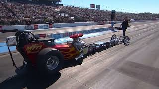 Dave Lawsson Nitro Heritage series getting ready for the March Meet at Famoso Raceway Bakersfield C [upl. by Housen]