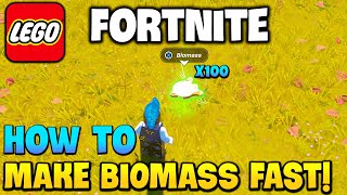 How to Make Biomass in LEGO FORTNITE Best Method [upl. by Aicile]