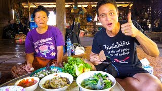 Laotian Food  STUNNING LAO FISH SALAD  Village Cooking in Laos [upl. by Sallie932]