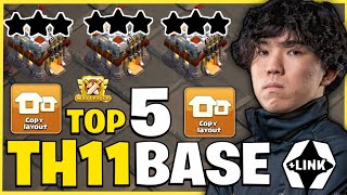 TOP 5  BEST TH11 WAR BASE LINK 2024  TH11 ANTI ELECTRO DRAGON BASE 2024  TH11 ANTI HYBRID BASE [upl. by Kirshbaum256]