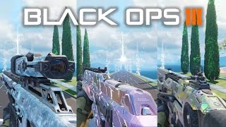 ALL BLACK MARKET CAMOS in BLACK OPS 3  Every Black Market Camo Available  COD BO3 [upl. by Dorreg344]