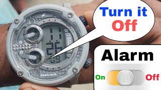 Permanently turn off alarm in this Digital sports watch Fastrack NP38045 alarm off amp on function [upl. by Virgel]