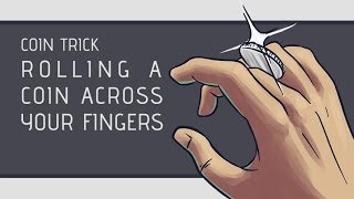 Coin Trick How to Roll a Coin Across Your Knuckles HD [upl. by Partridge]