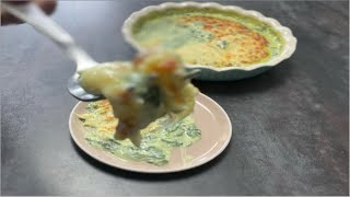 Ive never eaten such delicious Creamed spinach gratin [upl. by Marilee454]