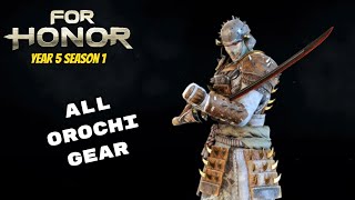 All Orochi gearweapons year 5 season 1  For Honor [upl. by Langille]