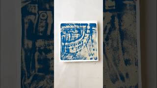 Jeans Pocket Gelli Print Magic👖gelliprint gelliplate printmaking diy arttechniques tutorial [upl. by Aniraz]