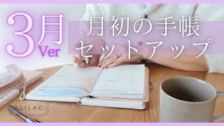 【3月セットアップ✍️】一緒に手帳タイムしませんか🫧✨ [upl. by Jaworski]