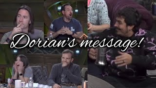 Robbie Daymond talks about recording Dorians Sending Stone message for Orym  Critical Role [upl. by Gnohc298]