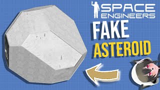 FAKE ASTEROID Ship Fully Functional Space Engineers Base amp Habitat Ship  Fakeroid [upl. by Vareck]