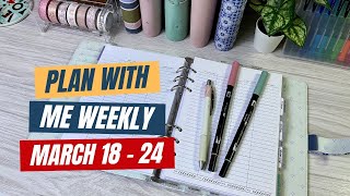 🔴 Plan With Me Weekly Spread  A5 Planner  Filofax Mediterranean Organiser [upl. by Gall62]