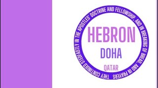 Hebron Prayer House Doha Qatar  Bible Study  01 Nov 2024 [upl. by Assira]