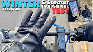 TRENDOUX EScooter Winter  HANDSCHUHE  Warme Finger mit praktischem Feature im TEST REVIEW [upl. by Peggir53]