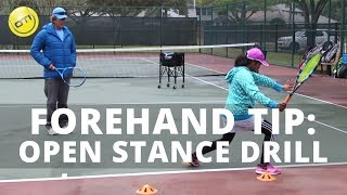 Open Stance Forehand Drill [upl. by Lail747]