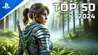 Top 50 New Upcoming PS5 Games of 2024 4K [upl. by Agnew]