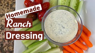 The Best Homemade Ranch Salad Dressing  Healthy Ingredients  Rockin Robin Cooks [upl. by Ellenyl]