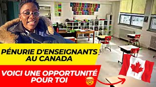 Il manque plus de 9000 ENSEIGNANTS au QUÉBEC  VOICI LE MÉTIER LE PLUS EN DEMANDE AU CANADA EN 2023 [upl. by Ytinav]