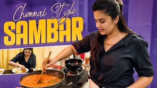 Chennai Style Sambar  Sambar Recipe  Sreemukhi Cookings  Latest Cooking Videos  Sreemukhi [upl. by Idou]