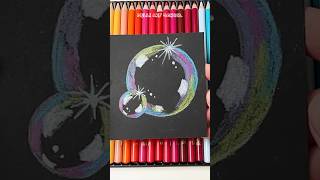 Can these Colored Pencils Draw on Black paper ✏️ shorts [upl. by Hindu]