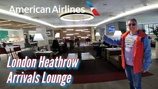 American Airlines London Heathrow Arrivals Lounge Tour amp Review [upl. by Fraase]