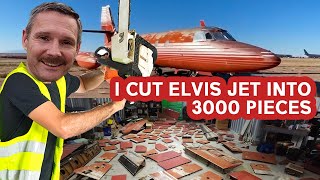 I Cut Elvis Presleys Private Jet Into 3000 Pieces [upl. by Allehc]