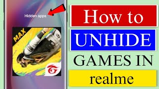 How to unhide games in realme phone  Unhide games in realme mobile phone [upl. by Andres]