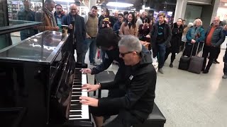 Epic Piano Battle Brings Crowd To A Standstill [upl. by Leila]