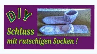 Socken rutschfest machen  Anleitung [upl. by Deraj]