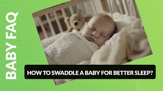 How to swaddle a baby for better sleep [upl. by Enylekcaj]