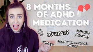 my ADHD medication  8 month elvanse and amfexa effects symptoms experience [upl. by Retsevlys]