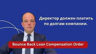 Директор должен платить по долгам компании Bounce Back Loan Compensation Order [upl. by Orsola]