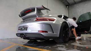 Porsche GT3 9912 Engine Start Titanium Exhaust [upl. by Therese]