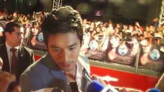 GODFREY GAO  ALFOMBRA ROJA  CAZADORES DE SOMBRAS  MEXICO [upl. by Porush]