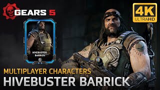 Gears 5  Multiplayer Characters Hivebuster Barrick [upl. by Auhsoj112]