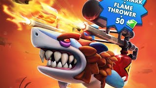 WereShark  Flame Thrower  50 Gems  Hungry Shark Evolution [upl. by Nrobyalc]