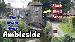 Ambleside The Bridge House and Stock Ghyll Force waterfalls [upl. by Ahsieni]