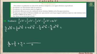 Reducción de más de dos términos semejantes de signos distintos Baldor 938 [upl. by Eselahs]