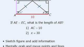 GMAT Prep  Data Sufficiency Lesson 9  Geometry Questions [upl. by Mayce]