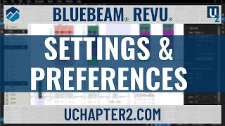 Bluebeam Revu  Settings amp Preferences [upl. by Onairpic425]