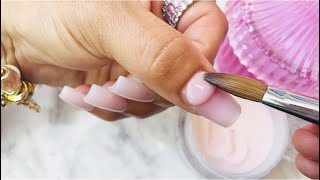 💗como hacer uñas acrilicas cuadradas 💅🏼 [upl. by Llenna384]